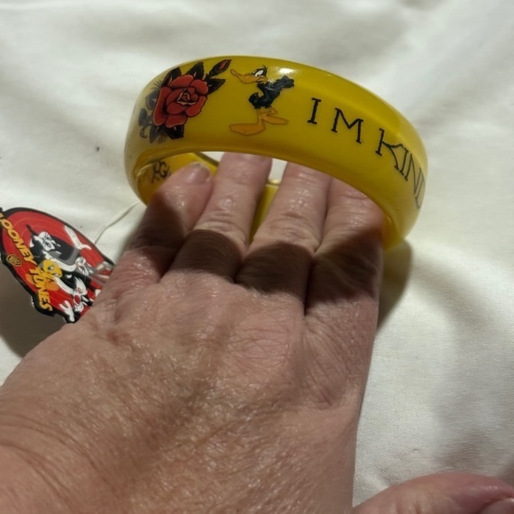 Looney Tunes Yellow Bangle Bracelet